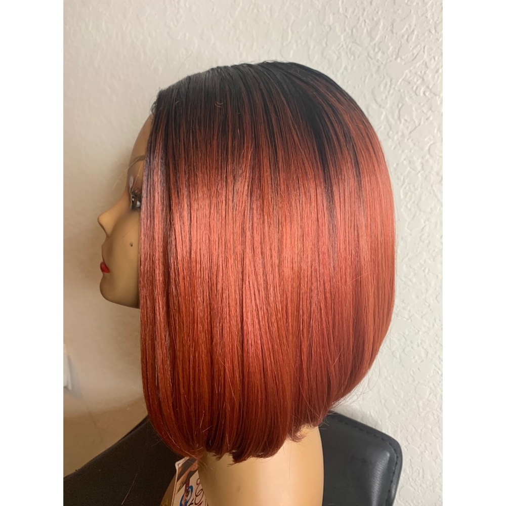 Burnt Orange Bob Wig